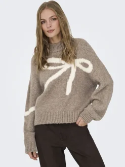 JDY Pullover & Sweatshirts*KILIAN L/S HN JACQUARD PULLOVER KNT Fossil