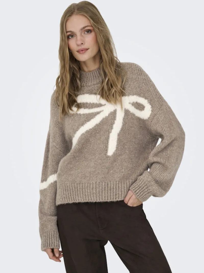 JDY Pullover & Sweatshirts*KILIAN L/S HN JACQUARD PULLOVER KNT Fossil