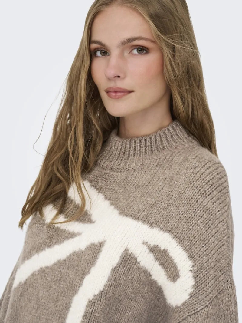 JDY Pullover & Sweatshirts*KILIAN L/S HN JACQUARD PULLOVER KNT Fossil