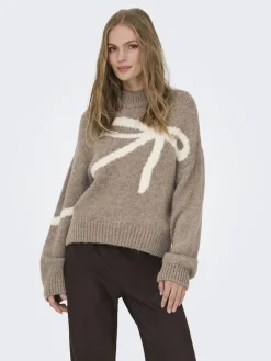 JDY Pullover & Sweatshirts*KILIAN L/S HN JACQUARD PULLOVER KNT Fossil