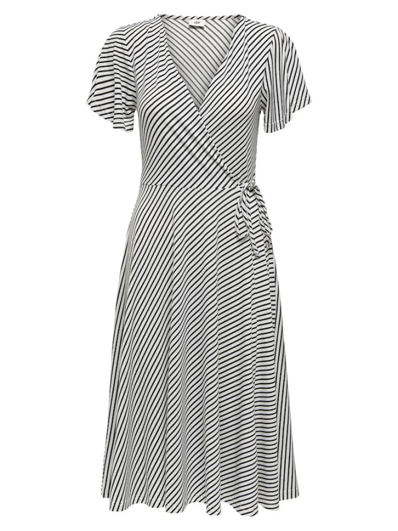 JDY Kleider*KIRKBY S/S WRAP DRESS JRS tapioca