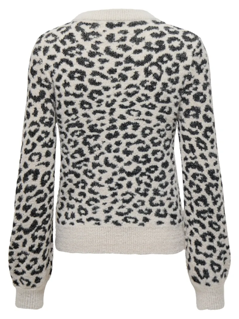 JDY Pullover & Sweatshirts*LORRAINE ANIMAL L/S PULLOVER KNT NOOS cement1