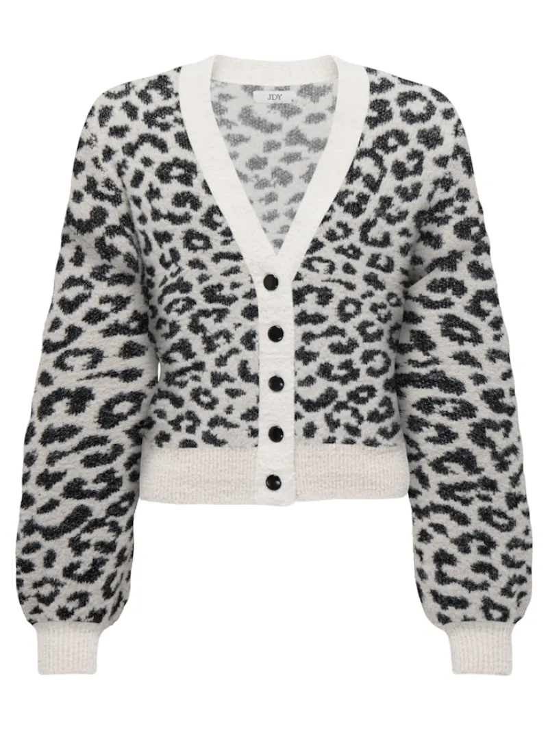 JDY Pullover & Sweatshirts*LORRAINE ANIMAL SHORT CARDIGAN KNT Cement