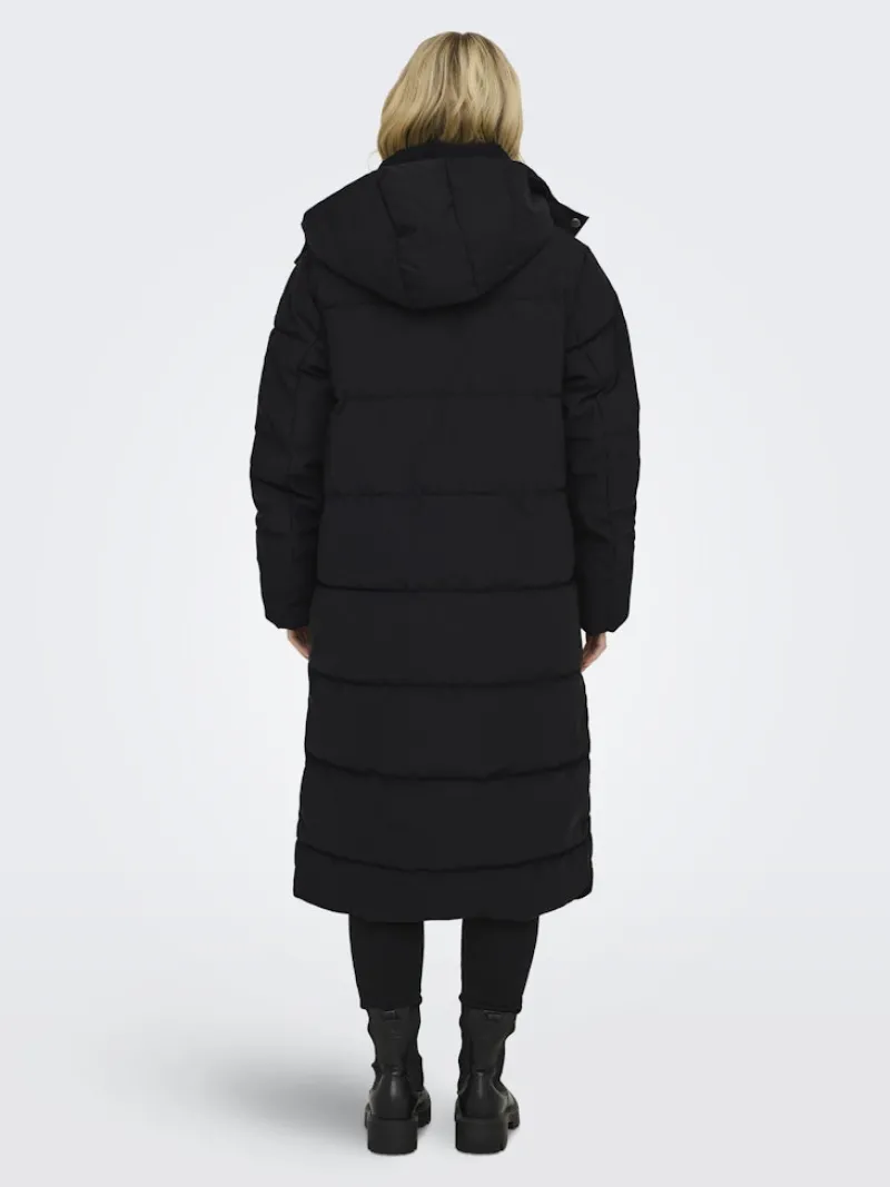 JDY Jacken*MAJA LONG PADDED JACKET OTW YFM NOOS Black