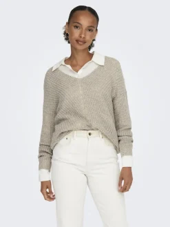 JDY Pullover & Sweatshirts*NEW MEGAN L/S PULLOVER KNT NOOS Cement