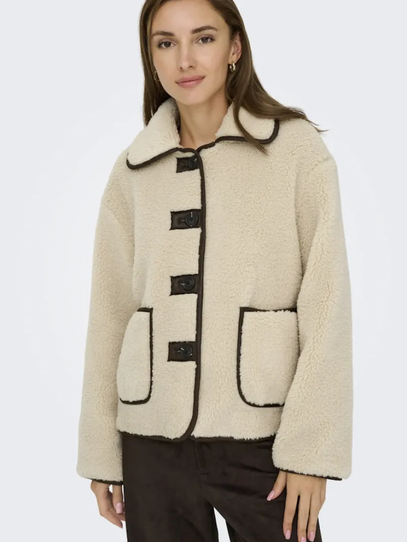 JDY Jacken*NOELLA LIFE TEDDY JACKET OTW NOOS Cement