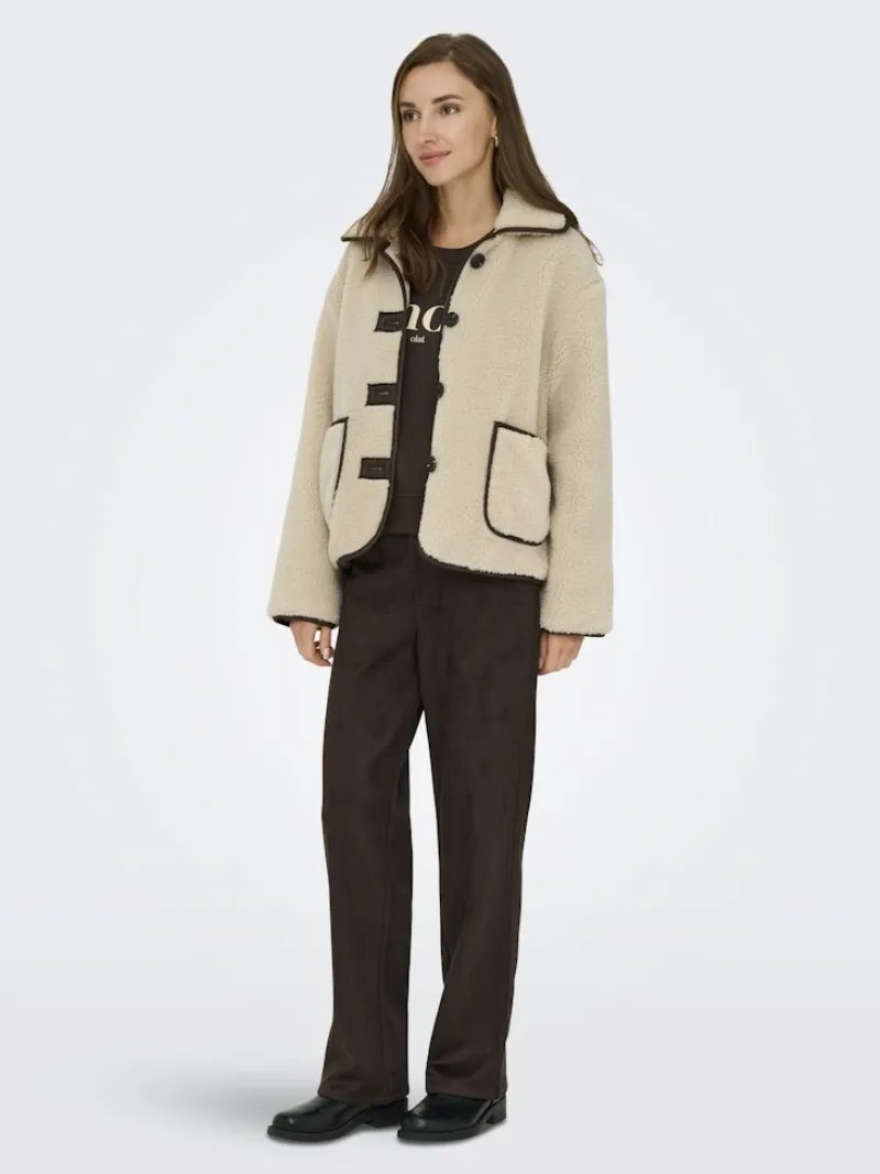 JDY Jacken*NOELLA LIFE TEDDY JACKET OTW NOOS Cement