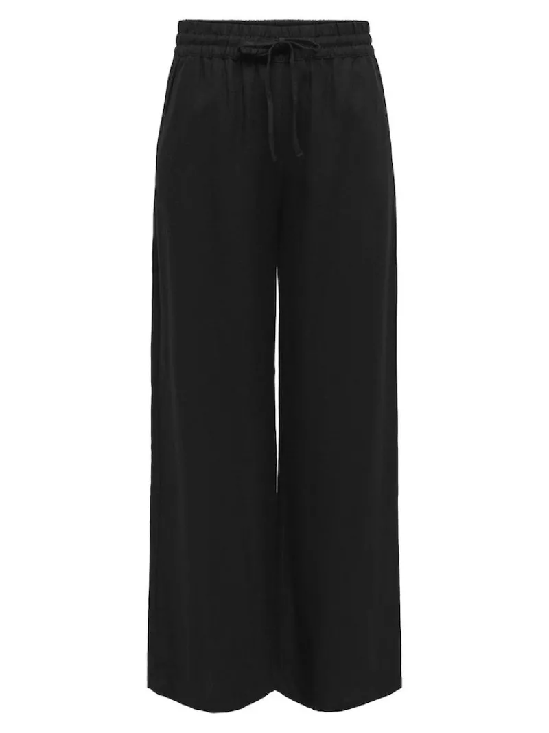 JDY Hosen*SAY HW LINEN WIDE PANT WVN NOOS Black