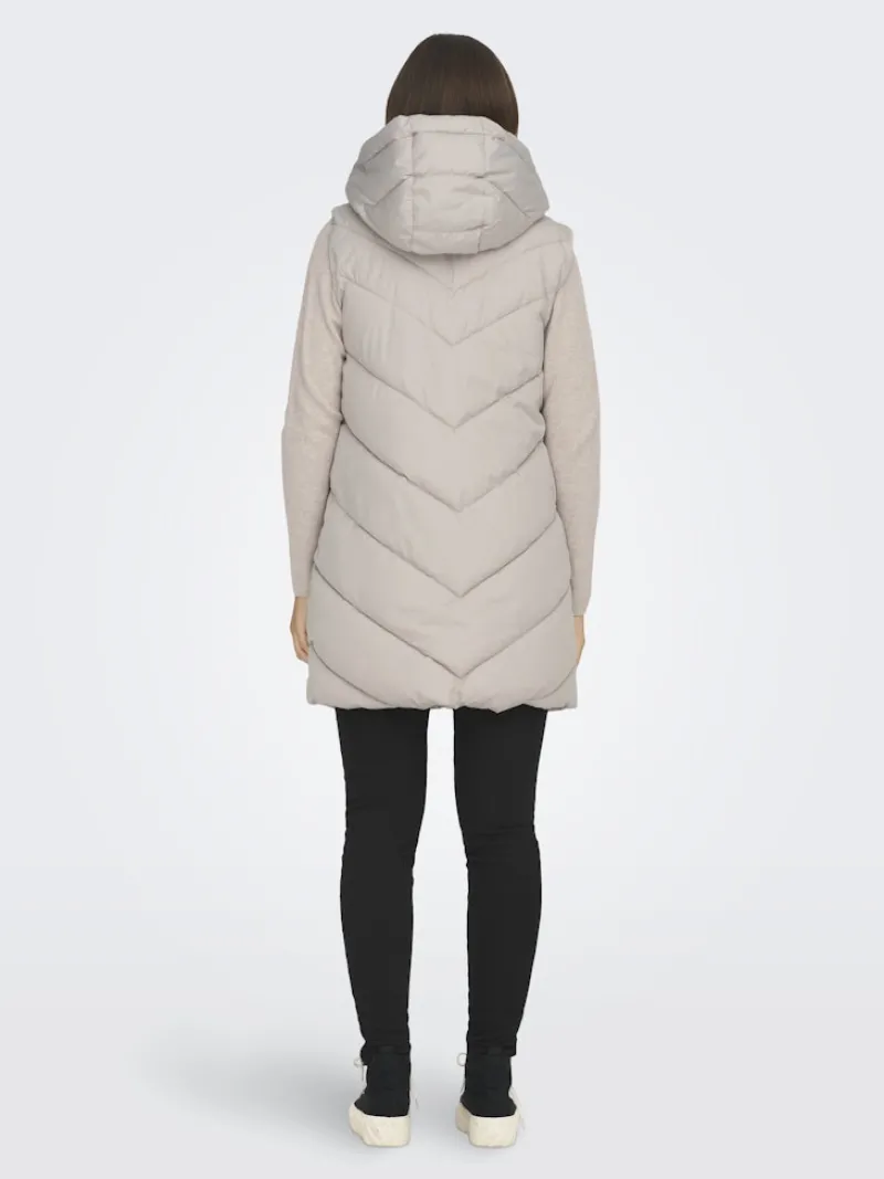 JDY Westen*SKYLAR LIFE HOOD WAISTCOAT OTW NOOS Chateau Gray