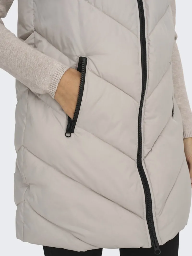 JDY Westen*SKYLAR LIFE HOOD WAISTCOAT OTW NOOS Chateau Gray