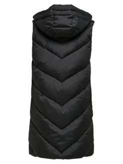 JDY Westen*SKYLAR LIFE HOOD WAISTCOAT OTW NOOS Black