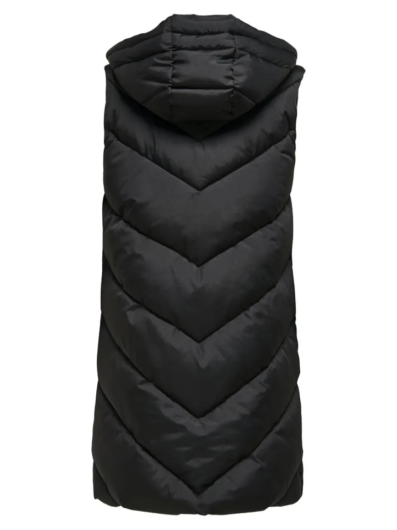 JDY Westen*SKYLAR LIFE HOOD WAISTCOAT OTW NOOS Black