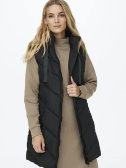 JDY Westen*SKYLAR LIFE HOOD WAISTCOAT OTW NOOS Black