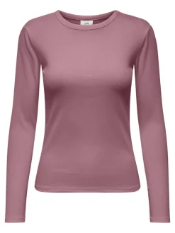 JDY Shirts*SOLAR L/S O NECK TOP JRS DIA lilas