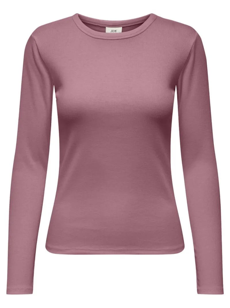 JDY Shirts*SOLAR L/S O NECK TOP JRS DIA lilas