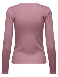 JDY Shirts*SOLAR L/S O NECK TOP JRS DIA lilas
