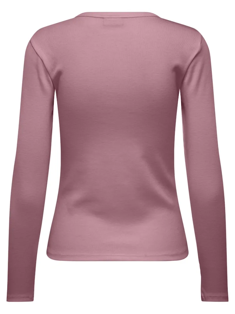 JDY Shirts*SOLAR L/S O NECK TOP JRS DIA lilas