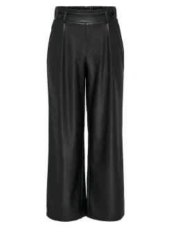 JDY Hosen*SOYA GEGGO PU PANT JRS NOOS Black