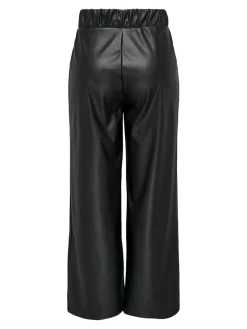 JDY Hosen*SOYA GEGGO PU PANT JRS NOOS Black