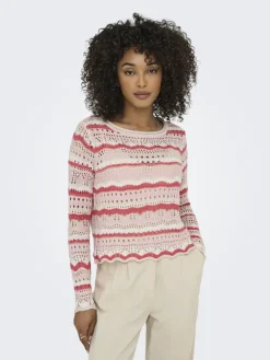 JDY Pullover & Sweatshirts*SUN LAY L/S BOATNECK PULLOV. KNT NOOS sandshell