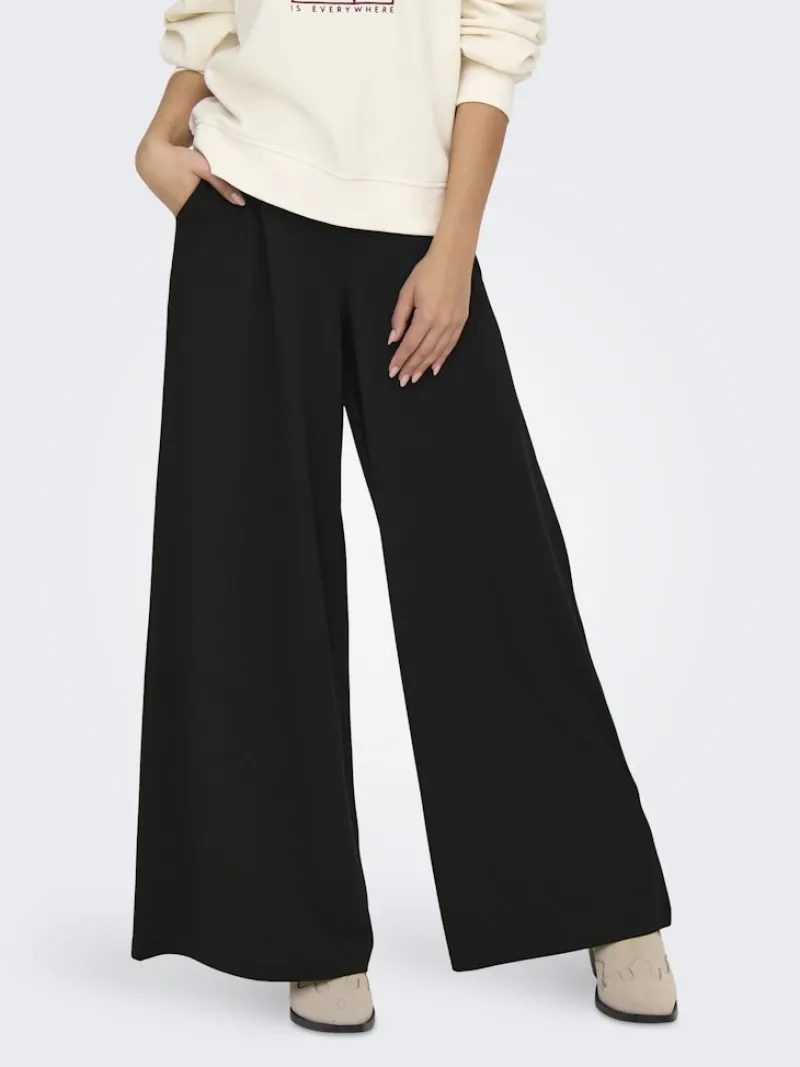 JDY Hosen*TANJA LIFE EXTRA WIDE FLOWY PANT JRS Black