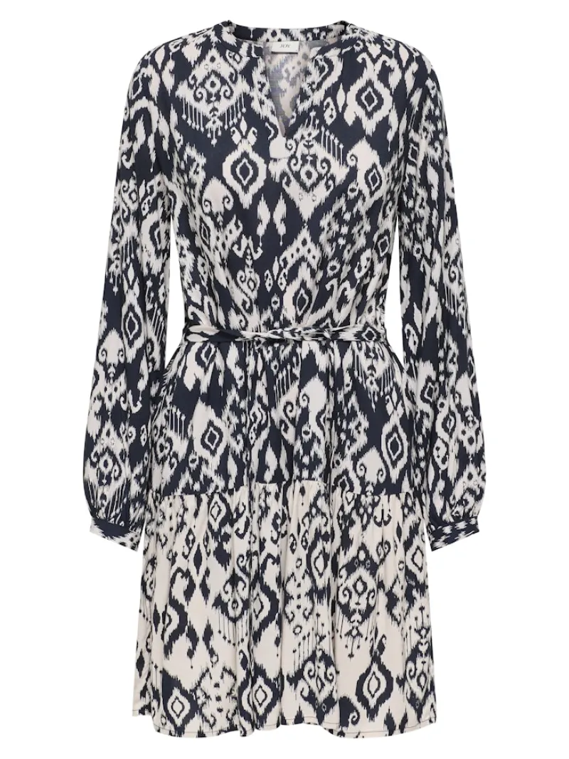 JDY Kleider*TIGER LIFE L/S DRESS WVN Phantom