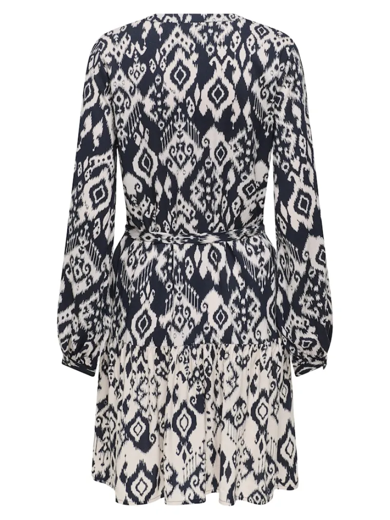 JDY Kleider*TIGER LIFE L/S DRESS WVN Phantom