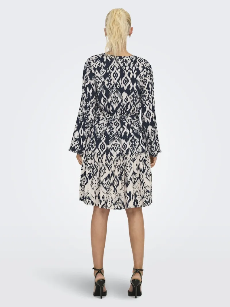 JDY Kleider*TIGER LIFE L/S DRESS WVN Phantom