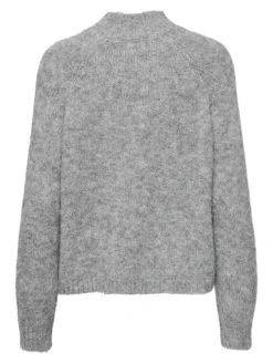 JDY Pullover & Sweatshirts*ZOEY LIFE L/S HN RAGLAN PUL KNT NOOS Light Grey Melange