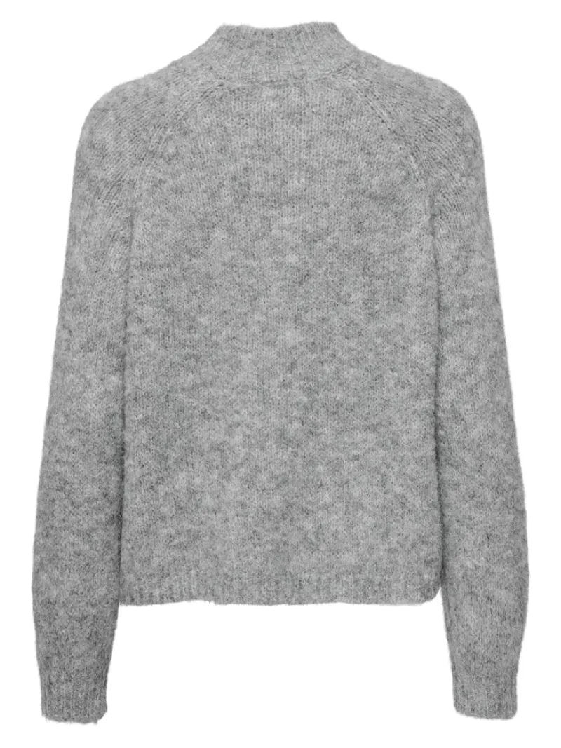 JDY Pullover & Sweatshirts*ZOEY LIFE L/S HN RAGLAN PUL KNT NOOS Light Grey Melange