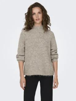 JDY Pullover & Sweatshirts*ZOEY LIFE L/S HN RAGLAN PUL KNT NOOS Chateau Gray