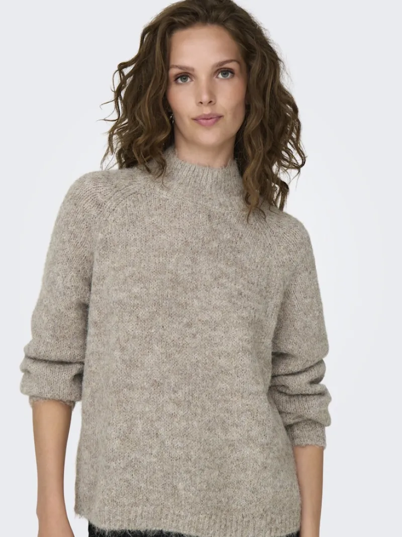 JDY Pullover & Sweatshirts*ZOEY LIFE L/S HN RAGLAN PUL KNT NOOS Chateau Gray