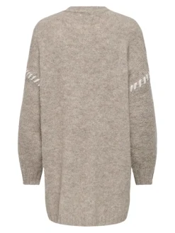 JDY Pullover & Sweatshirts*ZOEY LIFE L/S STITCH CARDIGAN KNT Chateau Gray