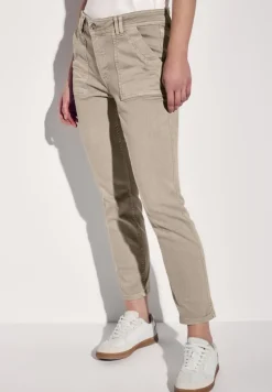 Street One Hosen*Jeans im Cargo-Look beige washed