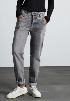 Street One Jeans*Jeans im Casual Fit light grey net wash