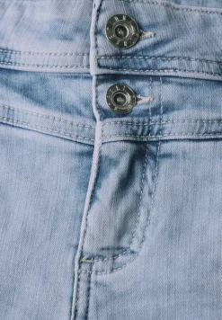 Street One Shorts*7/8-Jeans im Casual Fit ultra bleach random washed