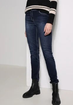 Cecil Jeans*Jeans im Slim Fit mid blue used wash