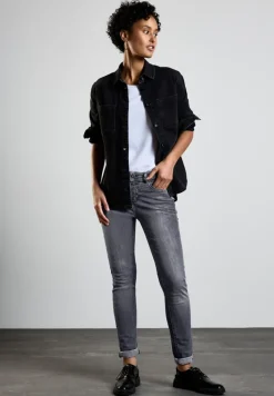 Street One Jeans*Jeans im Slim Fit steel grey net wash