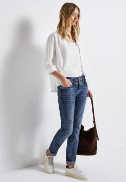 Street One Jeans*Jeans mit Destroyed Details mid blue random washed