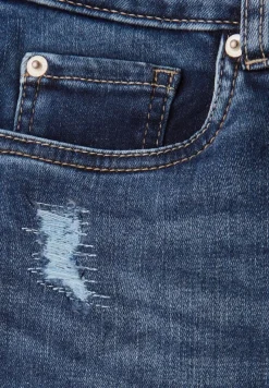 STREET ONE STUDIO Jeans*Jeans mit Destroyed Details dark blue authentic wash