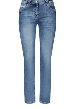 Cecil Jeans*Jeans mit Turn-Up Detail mid blue wash