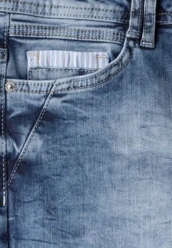 Cecil Jeans*Jeans mit Turn-Up Detail mid blue wash