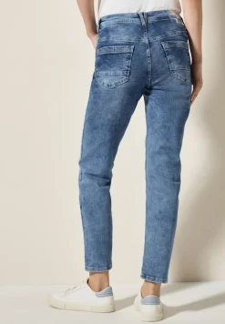 Cecil Jeans*Jeans mit Turn-Up Detail mid blue wash