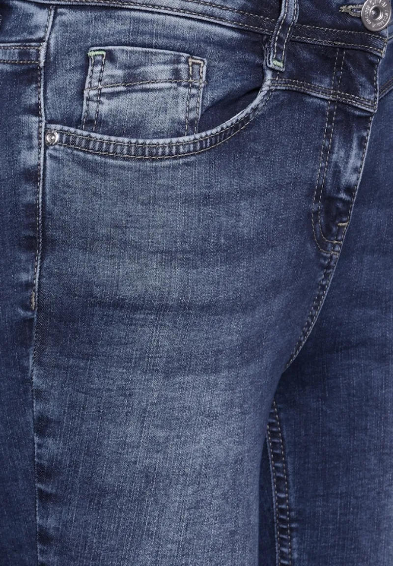 Cecil Shorts*Jeans Slim Fit mid blue wash