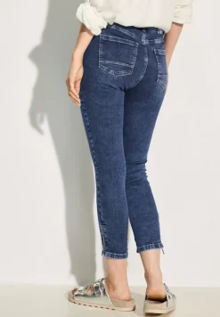 Cecil Shorts*Jeans Slim Fit mid blue wash