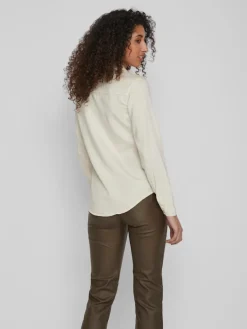 Vila Blusen*Jeansbluse birch