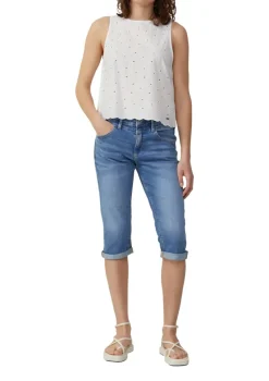 QS Shorts*Jeans-Hose blau1