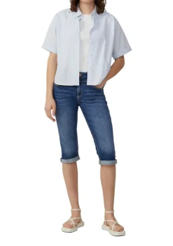 QS Shorts*Jeans-Hose blau2