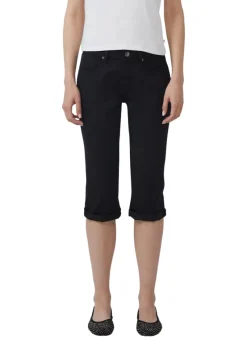 QS Shorts*Jeans-Hose Schwarz