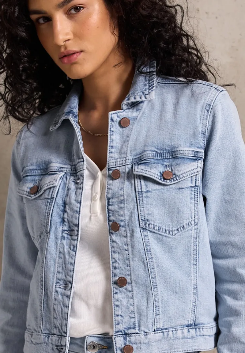 STREET ONE STUDIO Jacken*Jeansjacke im Bleached-Look ultrableached wash